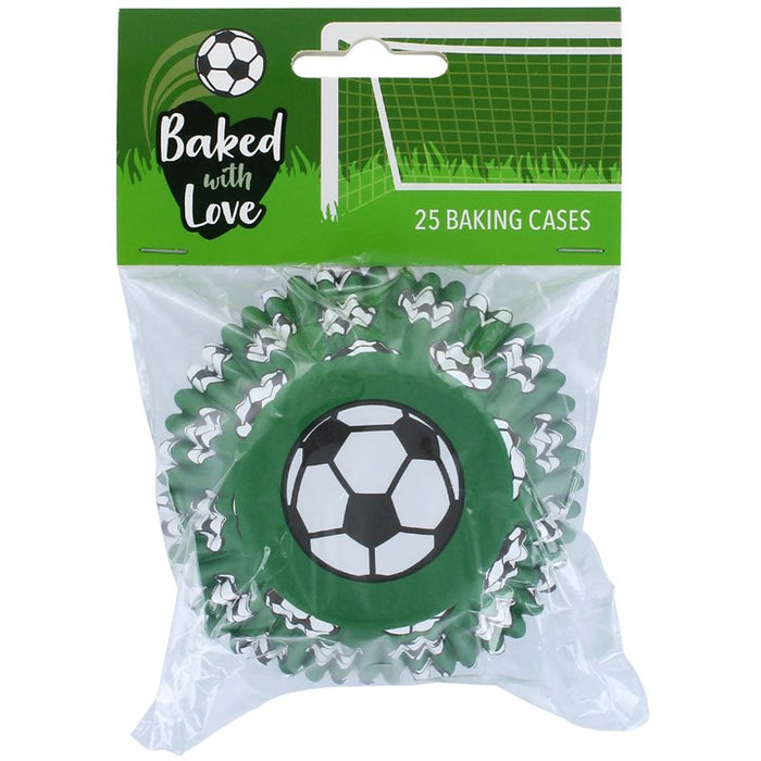Baked with Love Foil Lined Football Baking Cases x 25
