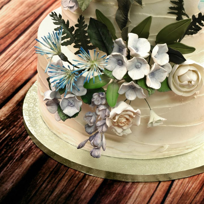 Pale Gold Satinara Round Cake Boards