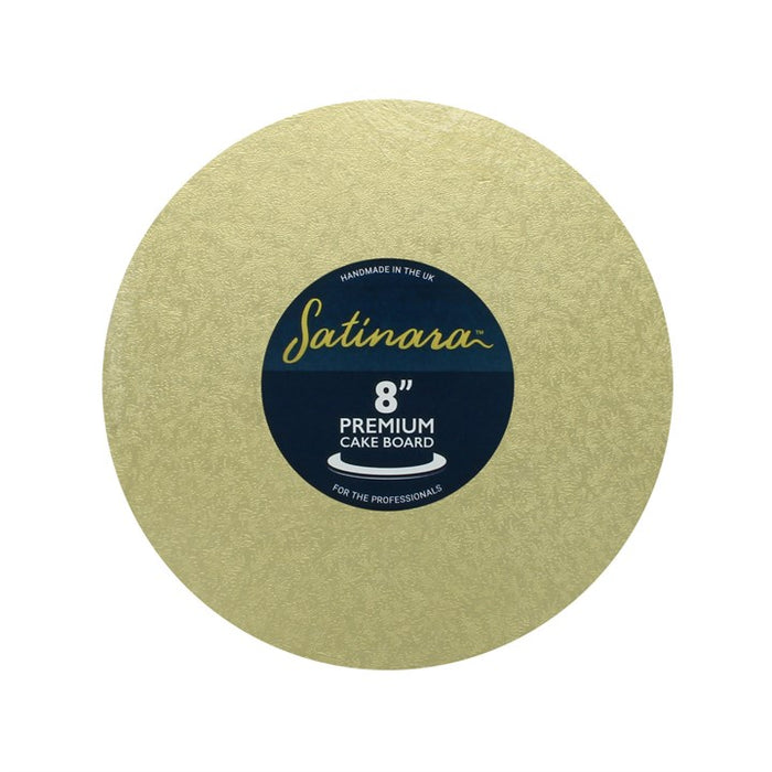 Pale Gold Satinara Round Cake Boards