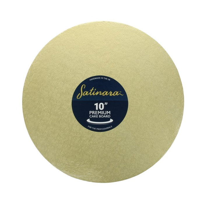 Pale Gold Satinara Round Cake Boards