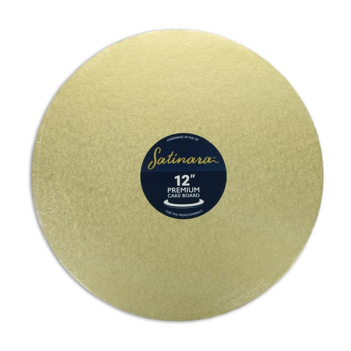 Pale Gold Satinara Round Cake Boards
