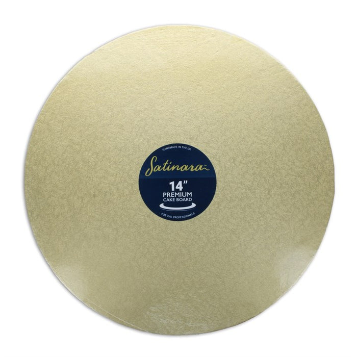 Pale Gold Satinara Round Cake Boards