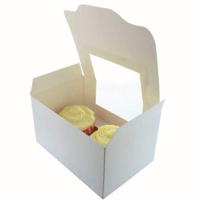 White 2 Cupcake Box