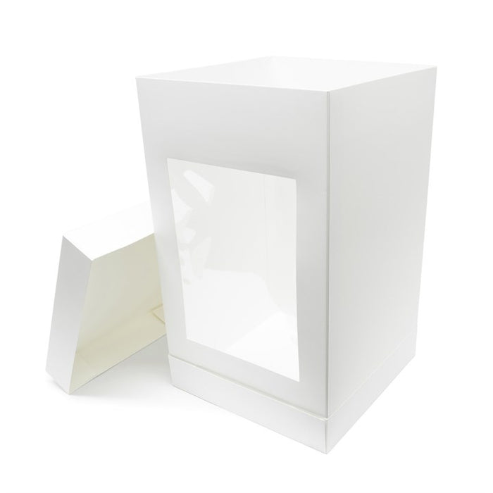 12x12x20" Extra Tall Cake Box with Front Window