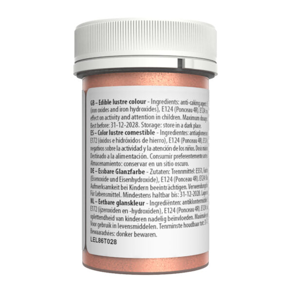 Sugarflair Lustre Dust – Silky Peach (E171 Free) 4g