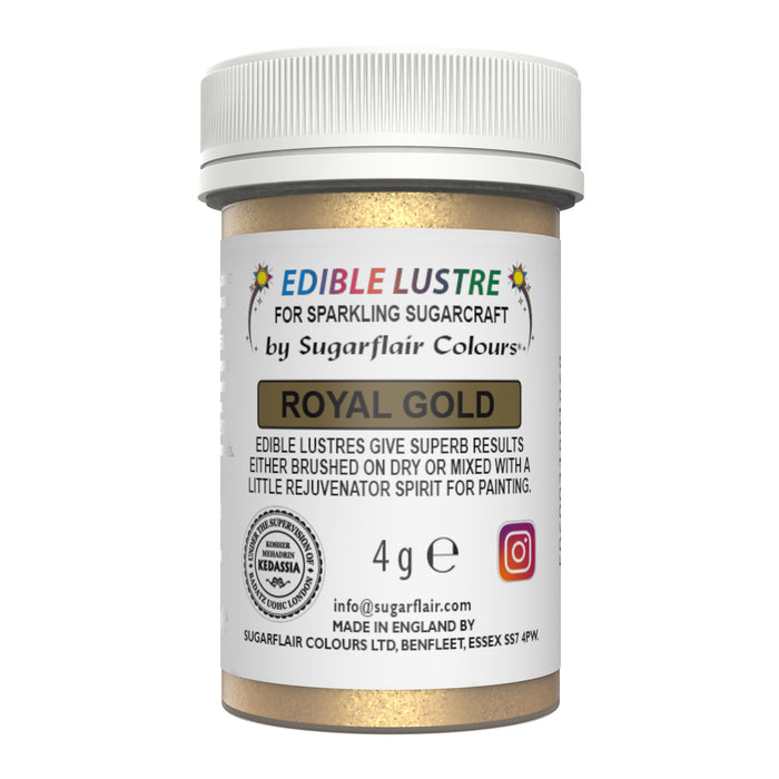 Sugarflair Lustre Dust – Royal Gold (E171 Free) 4g
