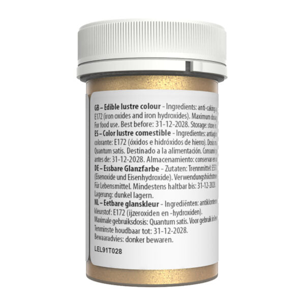 Sugarflair Lustre Dust – Royal Gold (E171 Free) 4g