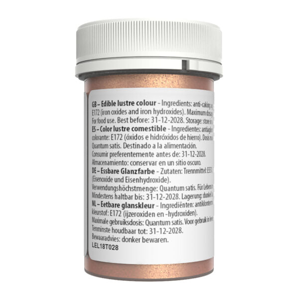 Sugarflair Lustre Dust – Rose Gold (E171 Free) 4g