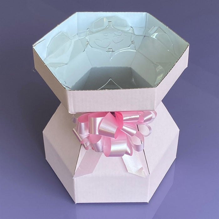 Cupcake Bouquet Box-7 Holding Cups: Marshmellow Pink