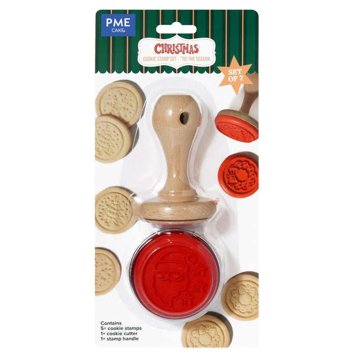 PME Christmas Cookie Stamp Set of 7 - 'Tis the Season!