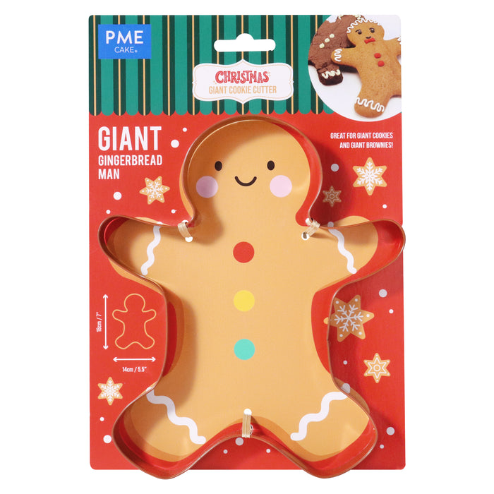PME Giant Christmas Cookie Cutter - Gingerbread Man (18cm / 7inch)