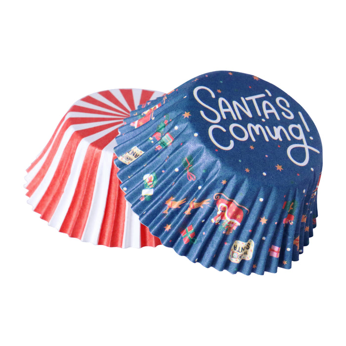 PME Christmas Cupcake & Topper Set of 24 - Santa's Coming To Town