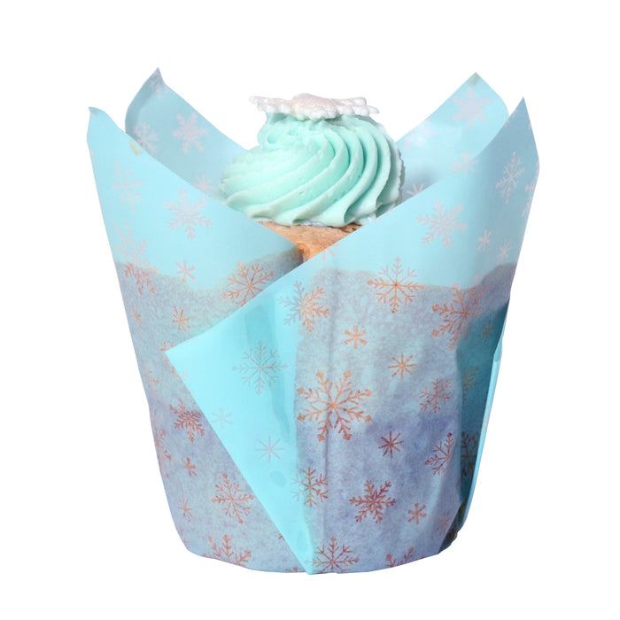 PME Christmas Tulip Muffin Cases - Frosty 24pk
