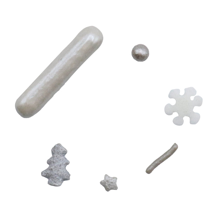 PME Christmas Sprinkles - Silver Shining Stars (160g)