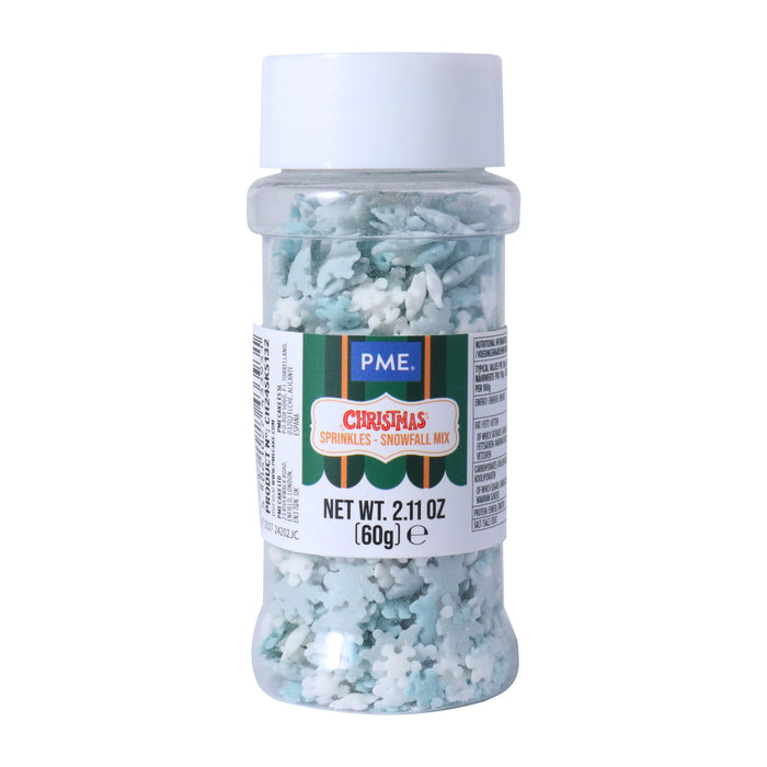 PME Christmas Sprinkles - Snowfall Mix (60g)