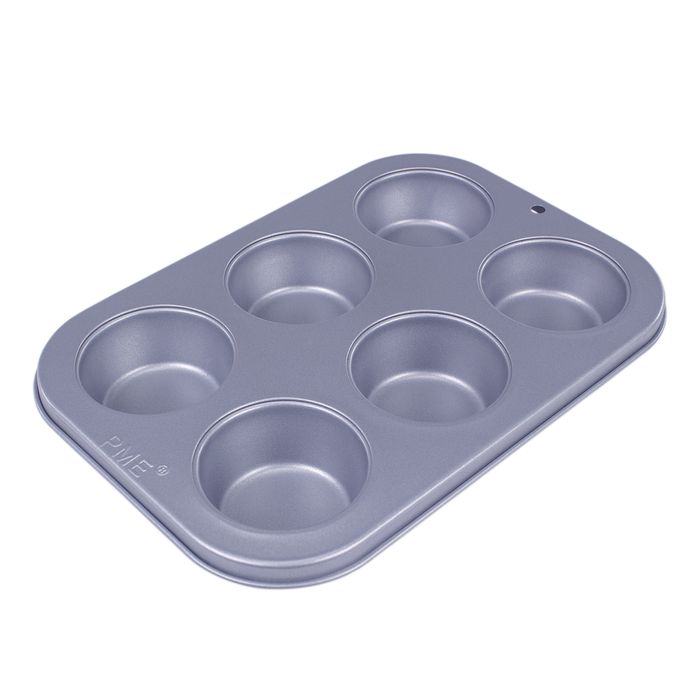 PME Non Stick 6 Cup  Muffin Pan - (26.5 x 18 x 3cm / 10.4 x 7.1 x 1.2”)