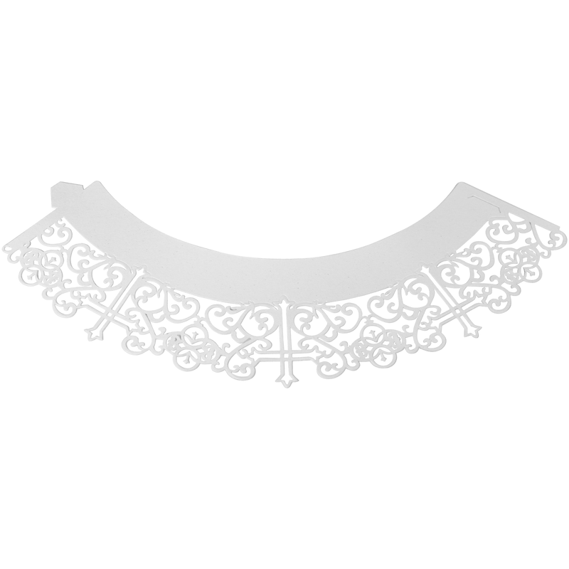 Cupcake Wrappers - Cross White Pk/12