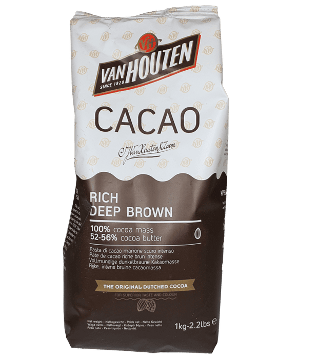 Van Houten Rich Deep Brown Cocoa Powder 1kg