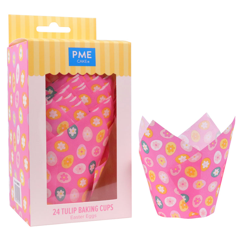 PME Easter Tulip Muffin Cases - Easter Eggs, Set of 24