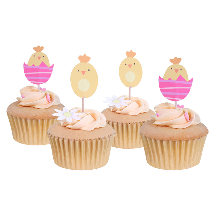 PME Easter Cupcake Toppers - Chicks, Set of 24