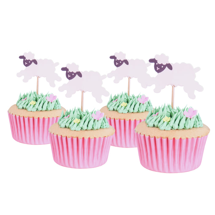 PME Easter Cupcake Toppers - Sheep , Set of 24