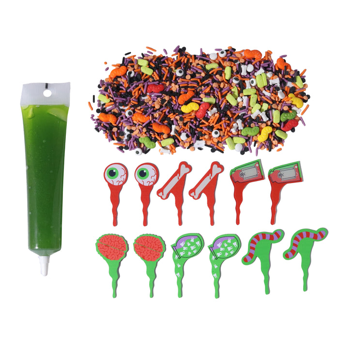 PME Halloween Cake Decorating Kit with edible slime - Bubbling Cauldron