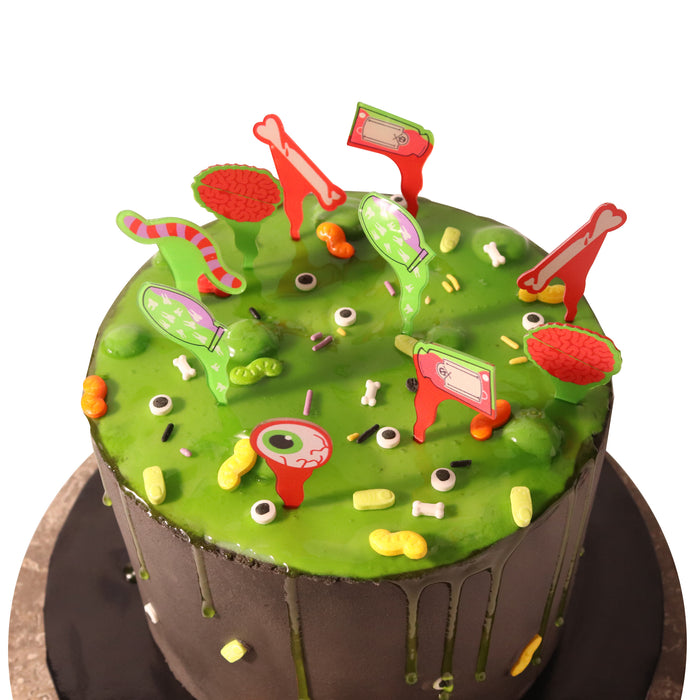 PME Halloween Cake Decorating Kit with edible slime - Bubbling Cauldron