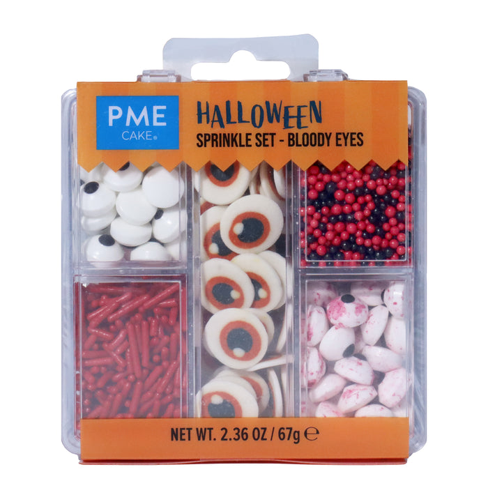 PME 5-in-1 Halloween Sprinkle Set - Bloody Eyes (67g)