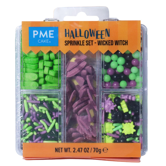 PME 5-in-1 Halloween Sprinkle Set - Wicked Witch (70g)