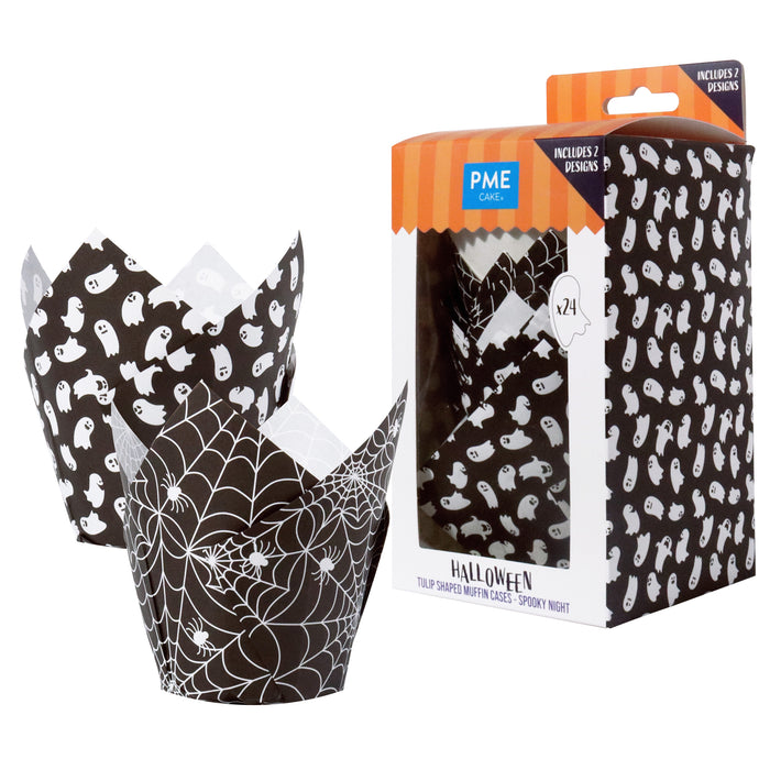 PME Halloween Tulip Muffin Cases - Spooky Night (Pack of 24)