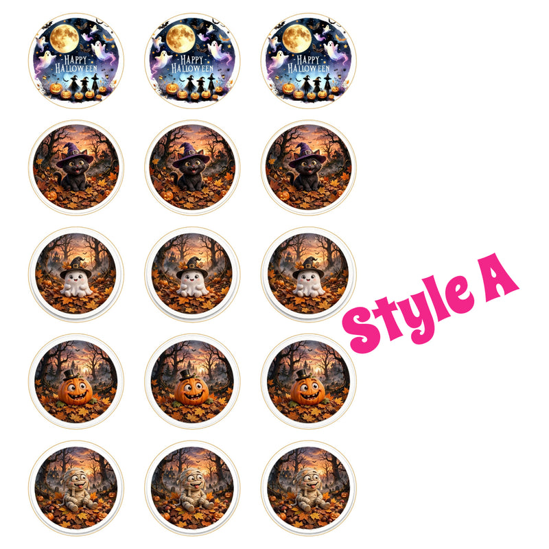Halloween Edible Toppers 8" Or 2" Sheets