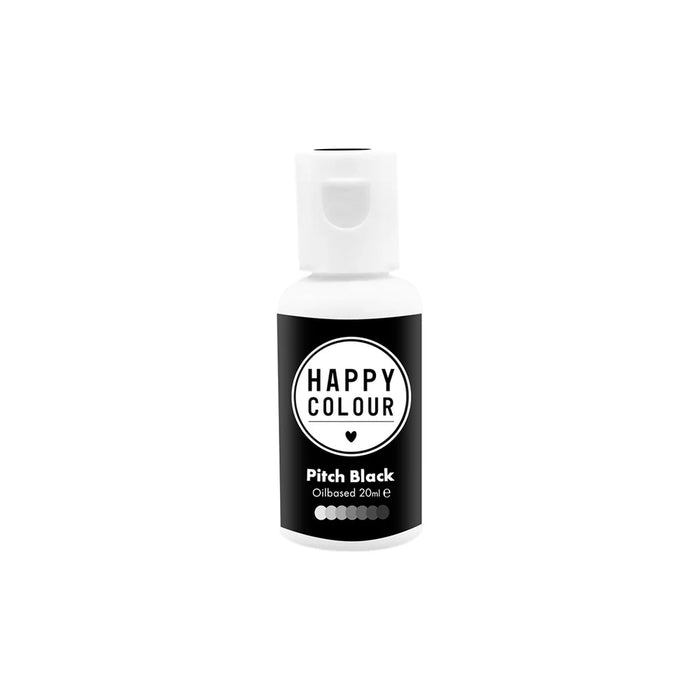 Happy Colour Oil Based Pitch Black 20ml