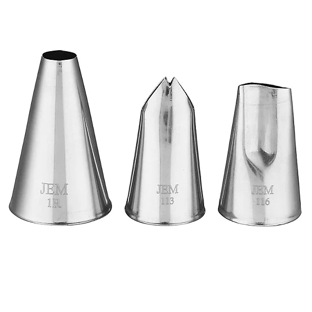 Jem Nozzles Set – Large Flowers Collection, Pack of 3