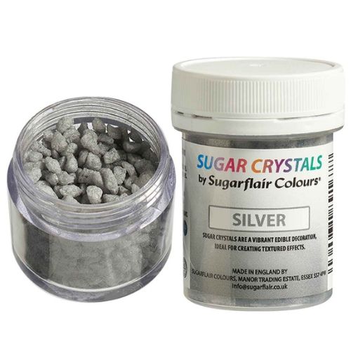 Sugarflair Sugar Crystals - Silver