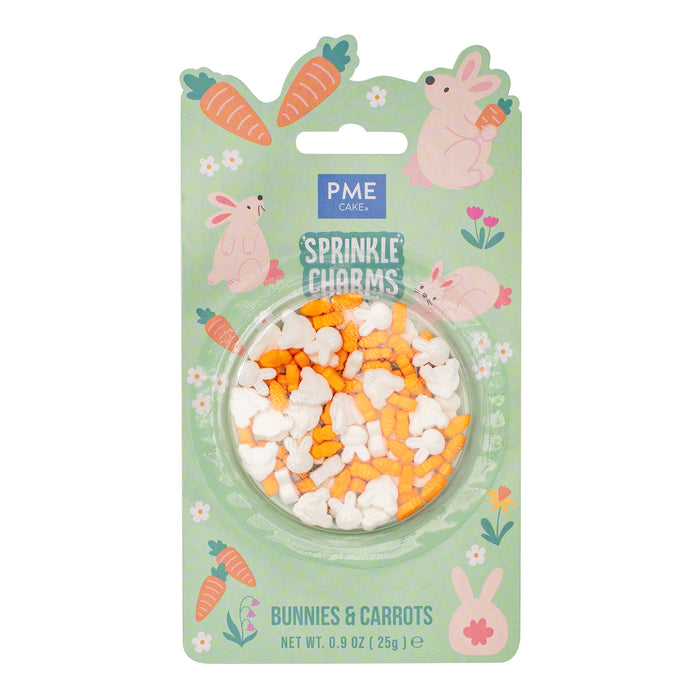 PME Cake Bunnies & Carrots Sprinkle Charms (25g/0.9oz)