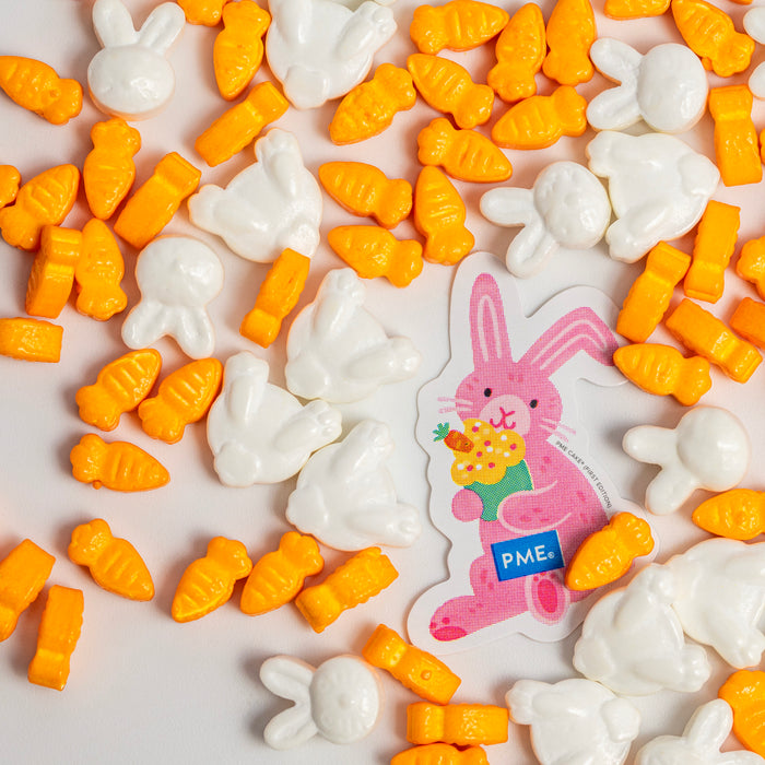 PME Cake Bunnies & Carrots Sprinkle Charms (25g/0.9oz)