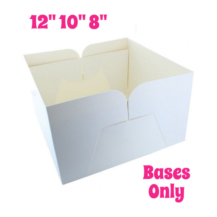 White Cake Boxes - Base Only