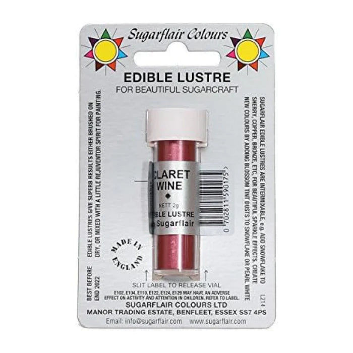 Sugarflair Lustre Dusts - Choose Your Favourite
