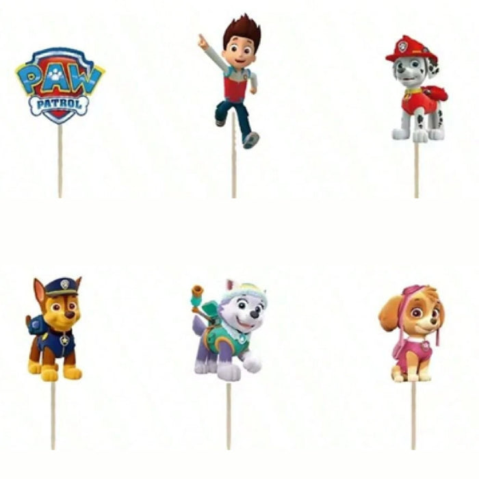 Paw Patrol Cupcake Toppers 6pc
