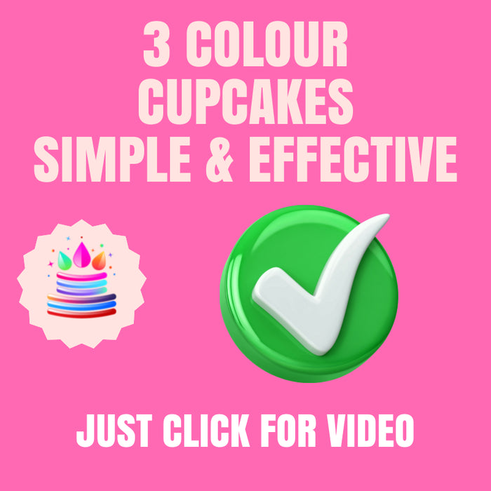 3 Colour Cupcakes