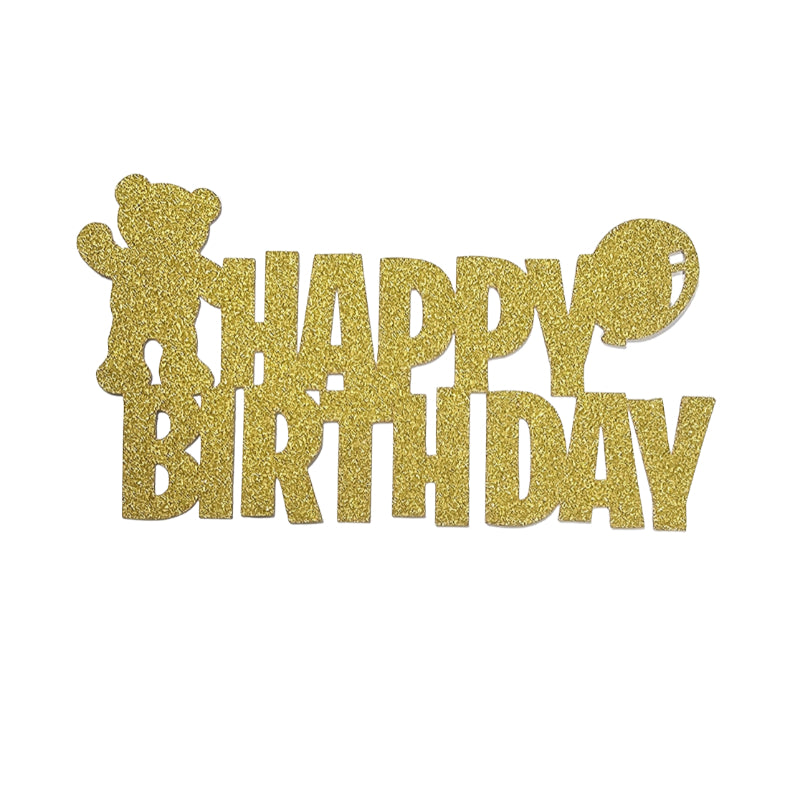 Happy Birthday Toppers 5" x 4" Approx (more coming soon)