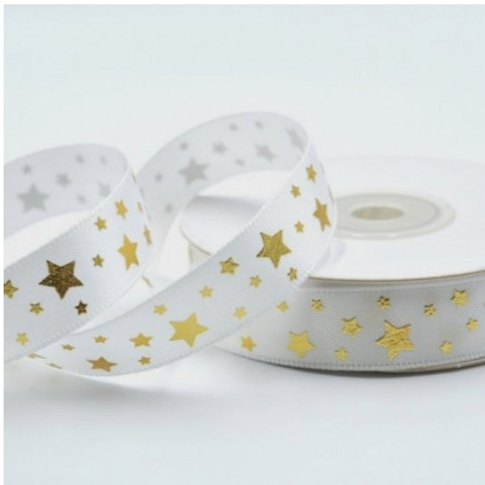 15mm Double satin star design x 20 metres.