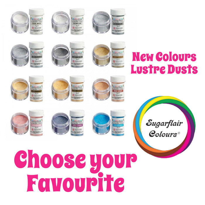 Sugarflair Lustre Dusts - Choose Your Favourite