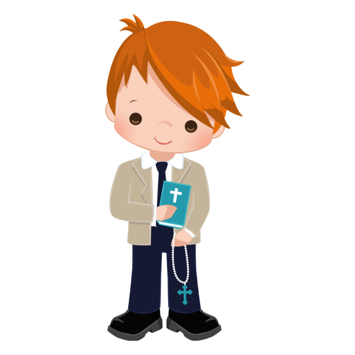 Customised Inclusive Communion Boy Toppers 15 x 2"