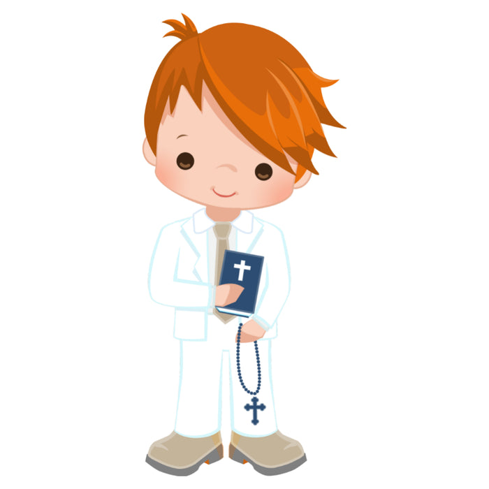 Customised Inclusive Communion Boy Toppers 15 x 2"