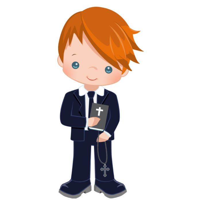 Customised Inclusive Communion Boy Toppers 15 x 2"