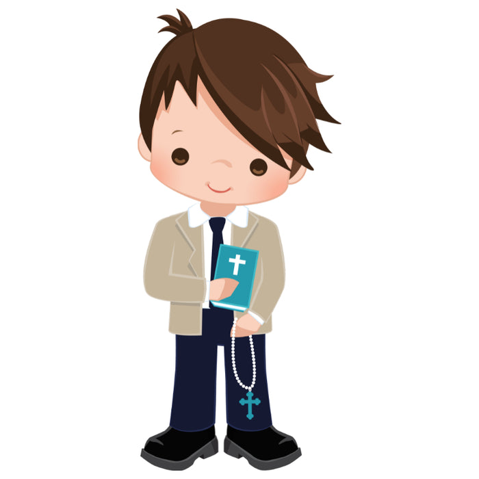 Customised Inclusive Communion Boy Toppers 15 x 2"