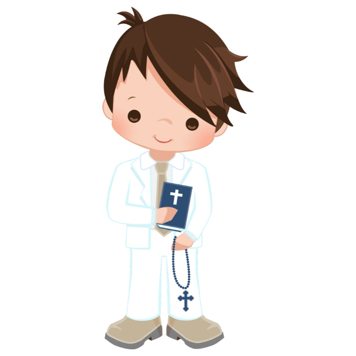 Customised Inclusive Communion Boy Toppers 15 x 2"