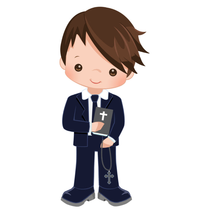 Customised Inclusive Communion Boy Toppers 15 x 2"