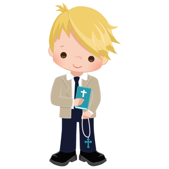 Customised Inclusive Communion Boy Toppers 15 x 2"